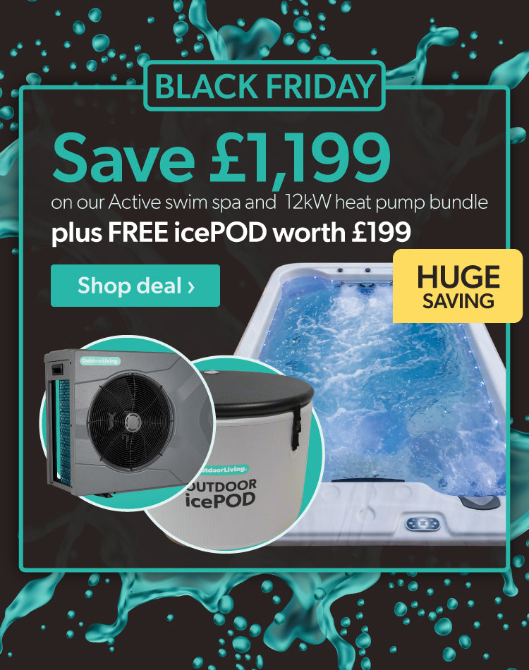 Black Friday: save £1,199 on our Active swim spa and 12kW heat pump bundle, plus a free icePOD worth £199