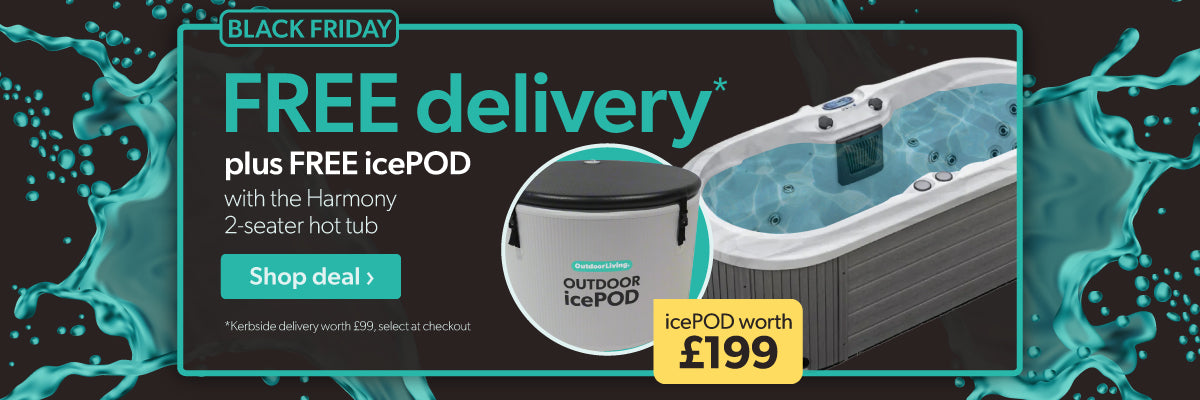 Black Friday: free delivery plus a free icePOD worth £199 with the Harmony 2-seater hot tub