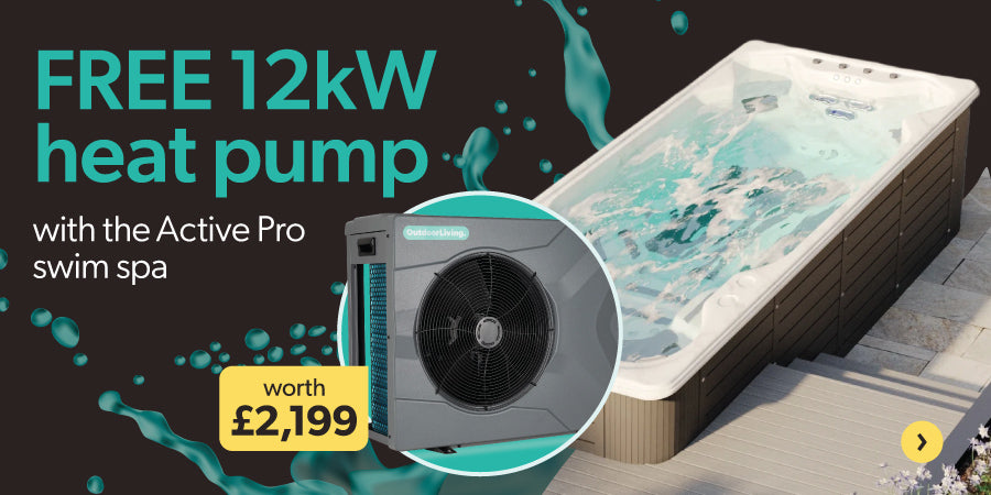 Black Friday: free 12kW heat pump worth £2,199 with the Active Pro swim spa