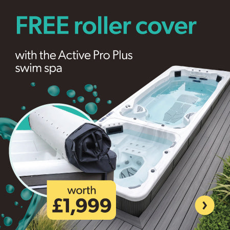 Black Friday: free roller cover worth £1,999 with the Active Pro Plus swim spa